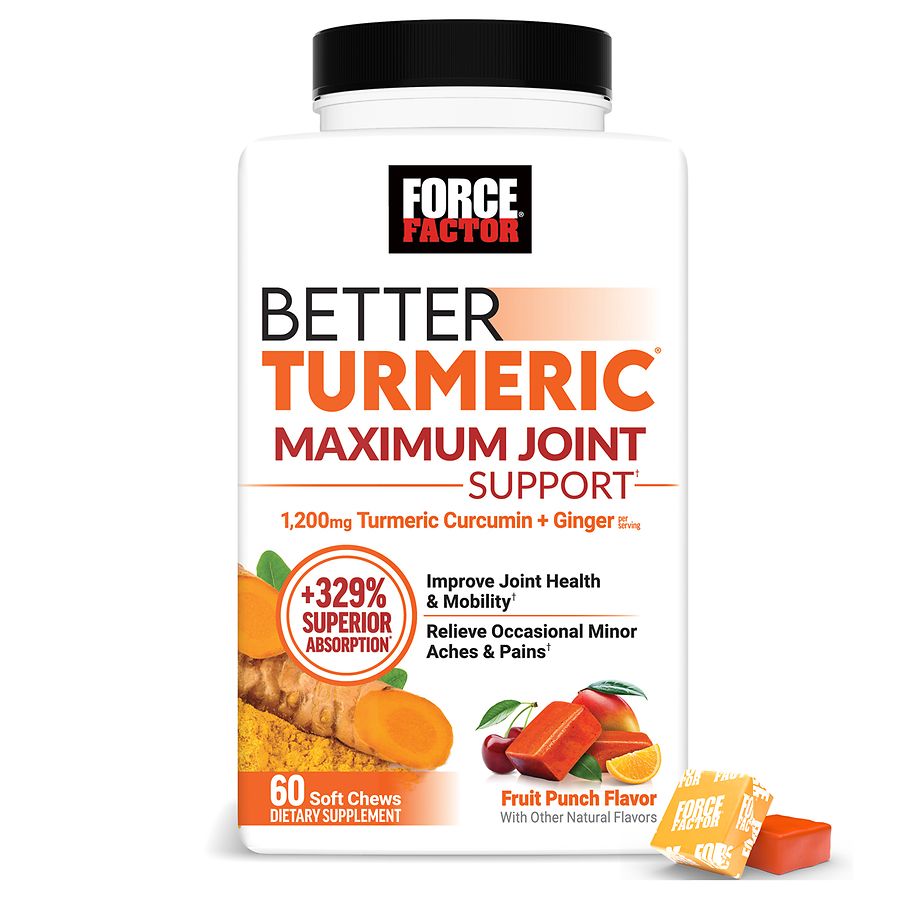 Force Factor Better Turmeric Maximum Joint Support Fruit Punch