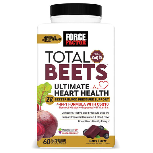 Force Factor Total Beets Ultimate Heart Health Soft Chews Berry