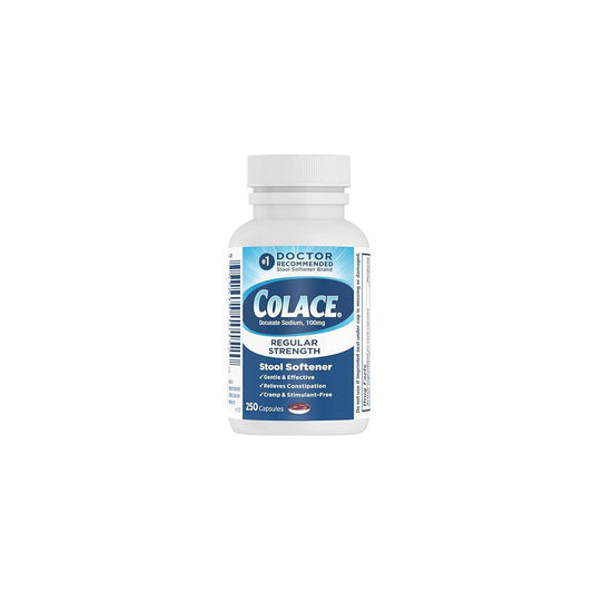 Colace Regular Strength Stool Softener, 100 Mg Capsules