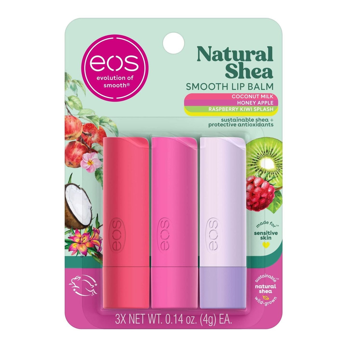 eos 100% Natural Variety Pack Lip Balm Sticks