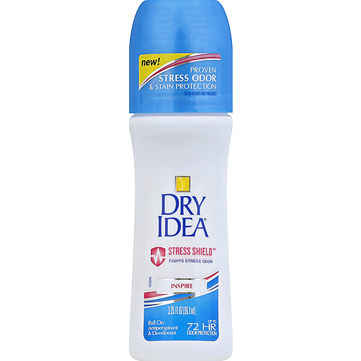 Dry Idea Antiperspirant & Deodorant, Inspire, Roll On 3.25 Oz