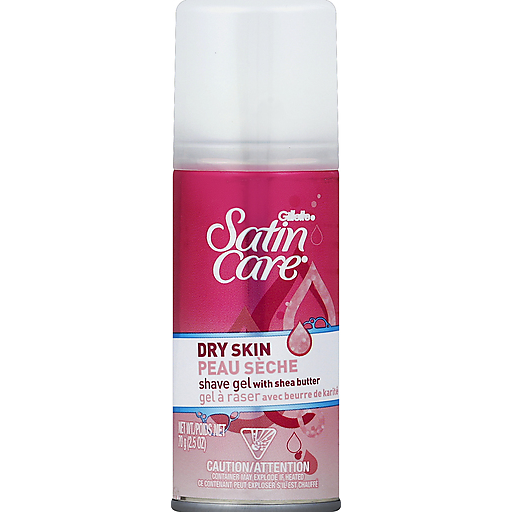 Gillette Satin Care Shave Gel, With Shea Butter, Dry Skin