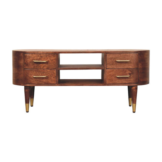 Solid Wood Jetson Curve Media Console