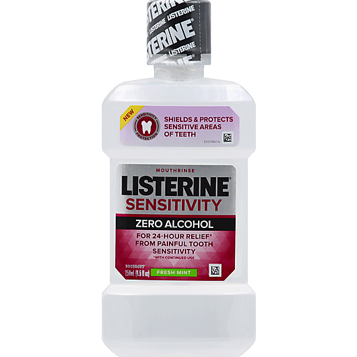 Listerine Sensitivity Zero Alcohol Mouthwash 8.50 Fl Oz