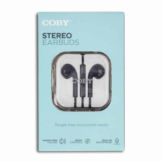 Audífonos Stereo Earbuds CVE270BK COBY Con Cable