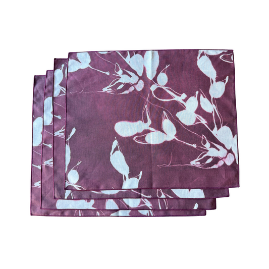 S/4 Porto Print in Aubergine Placemat