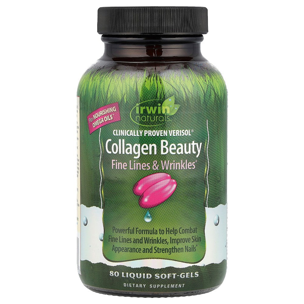 Irwin Naturals Clinically Proven Verisol Collagen Beauty, 80 Liquid Soft-Gels