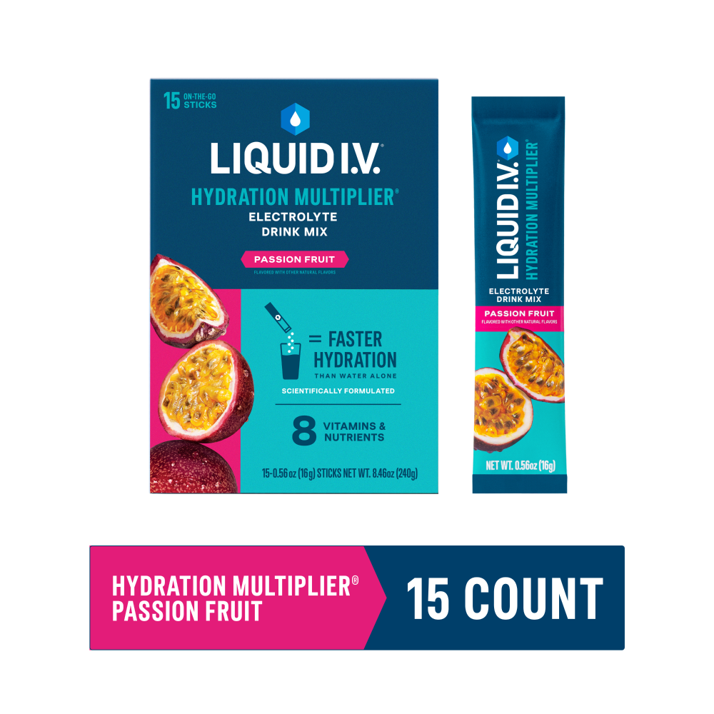Liquid I.V. Hydration Multiplier Electrolyte Drink Mix Passion Fruit