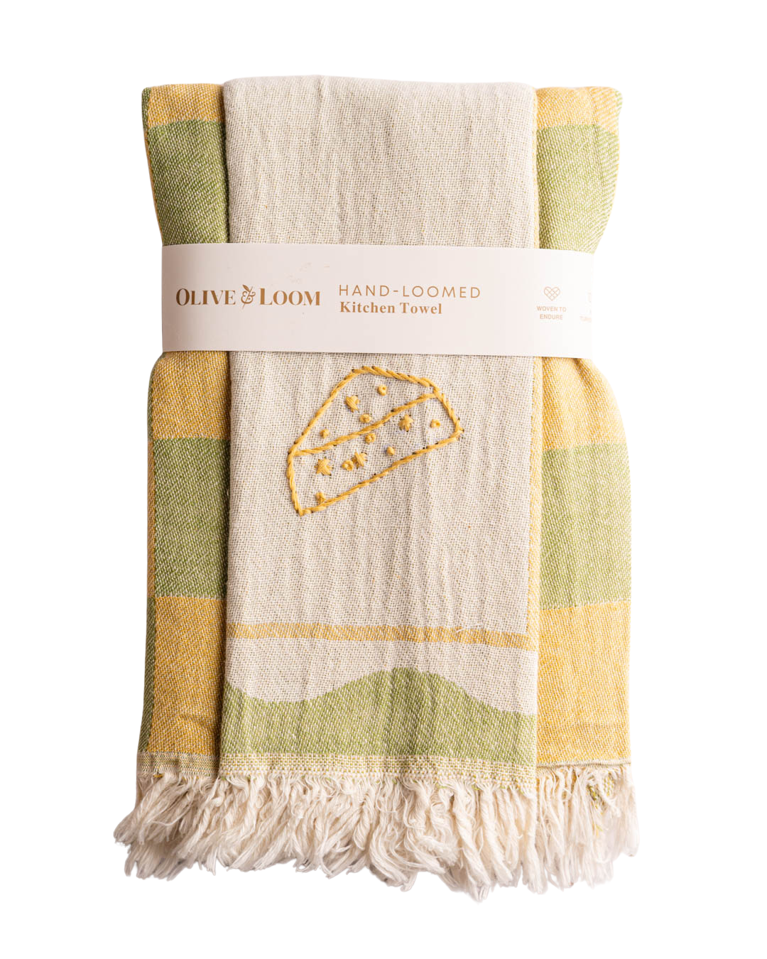 Cheese Hand-Stitched Towel Set
