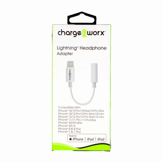 Charge Worxs Adaptador De Audífonos Para IPhone WORX Unidad