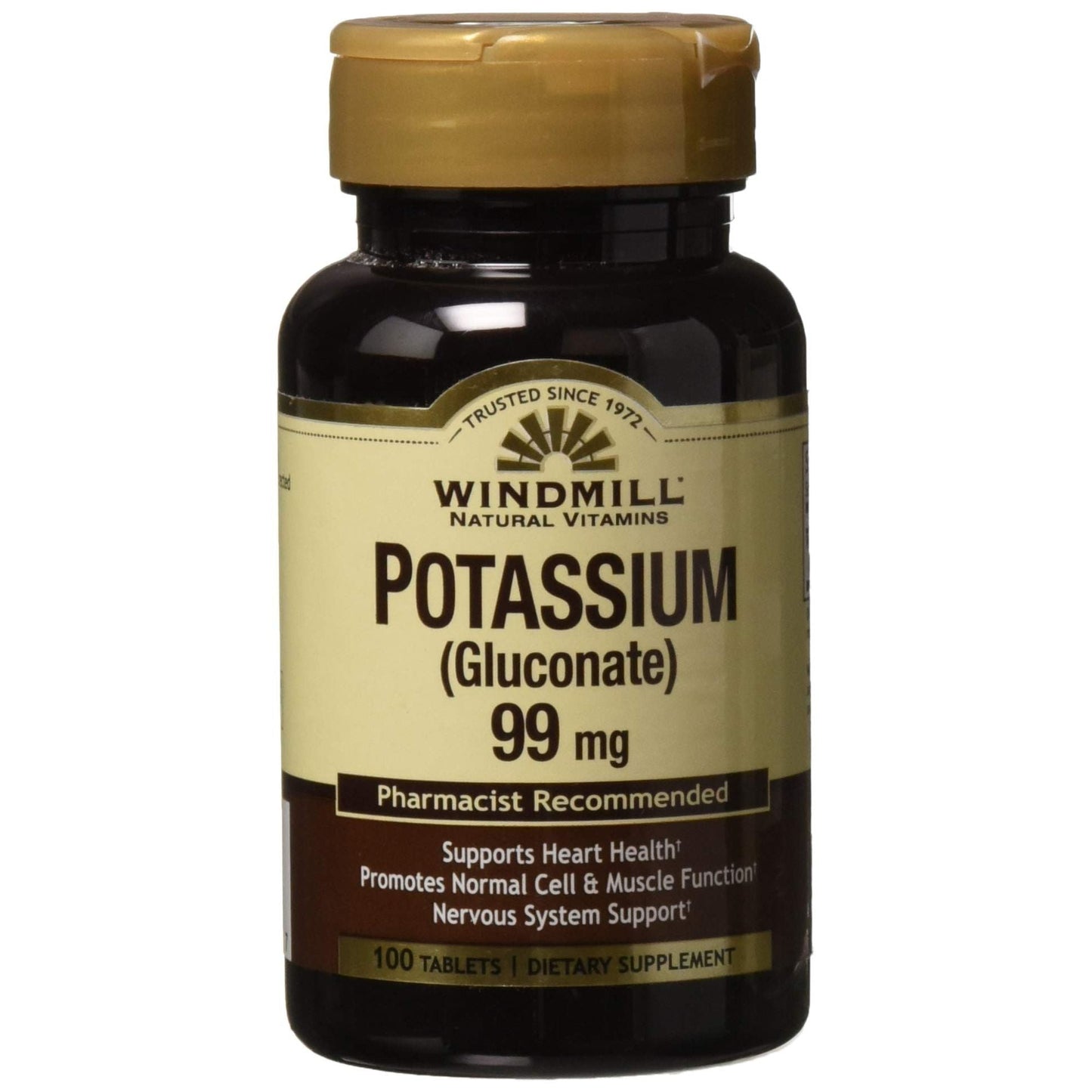 Windmill Potassium As Gluconate, 99 Mg, Tablets