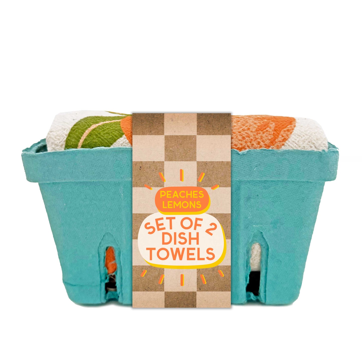 Peach Tart - Dish Towel Set of 2