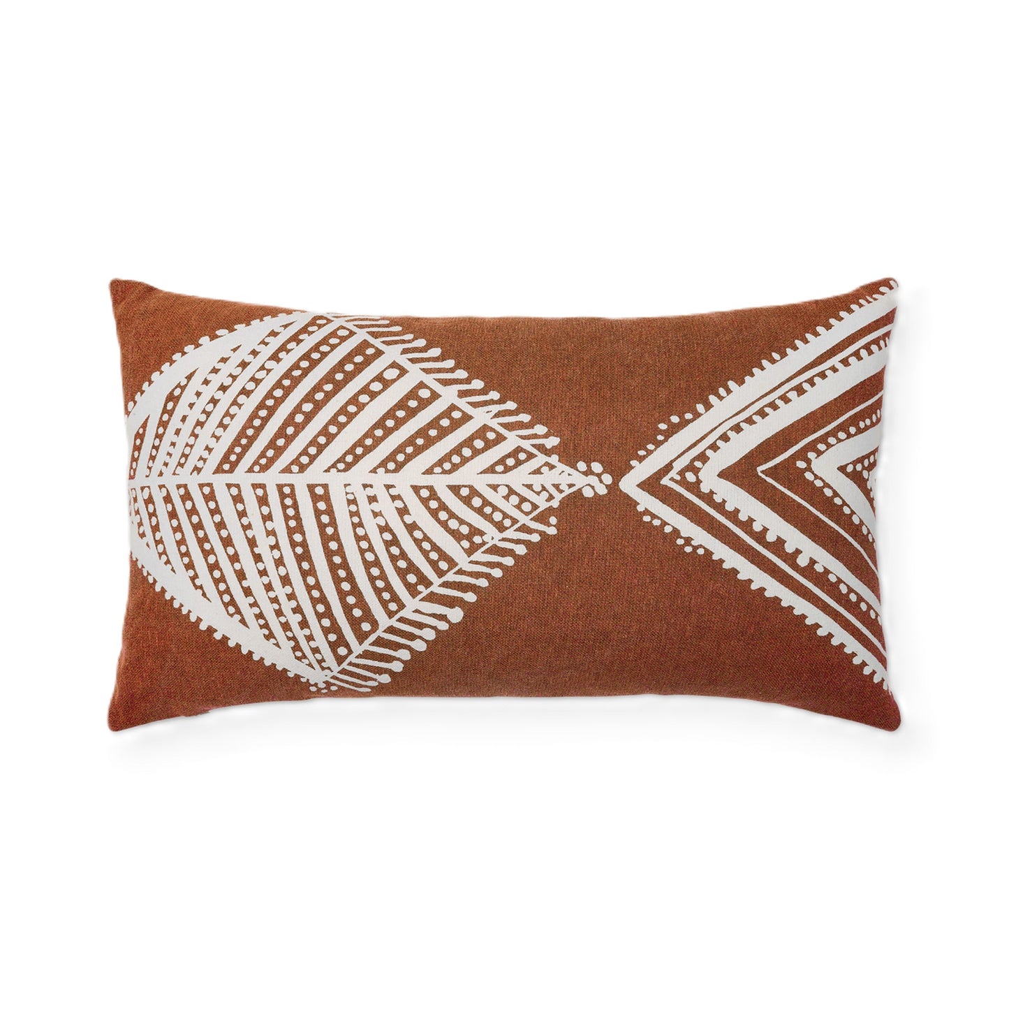 Oceanic elegance artisan print fish lumbar pillow cover