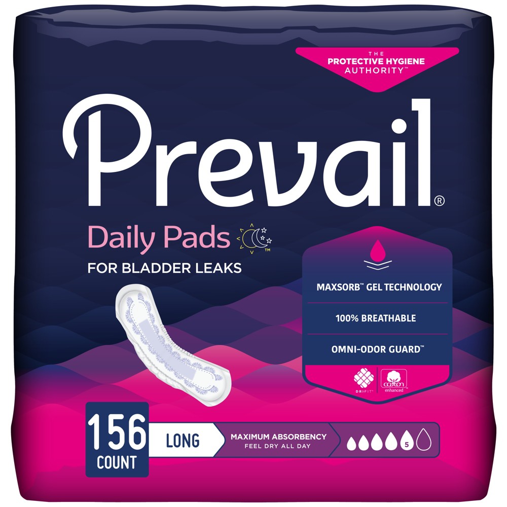 Prevail Pads, Maximum Absorbency, Long Length