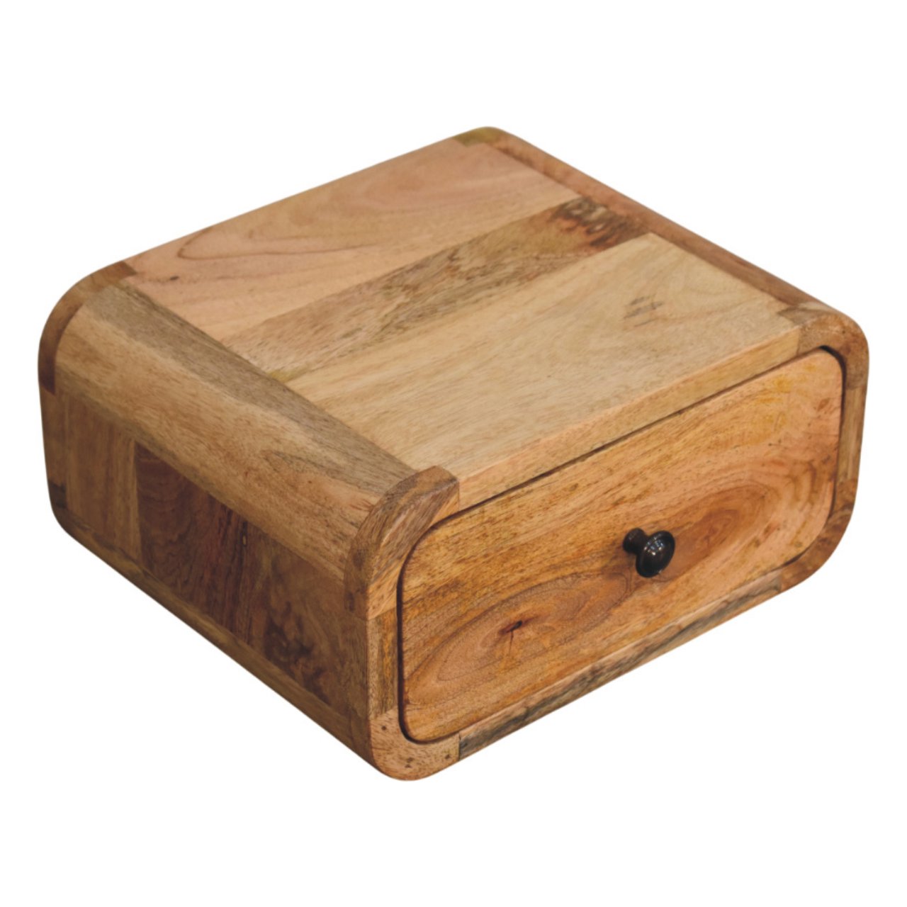 Avora Mini Wall-Mounted Oak-ish Nightstand