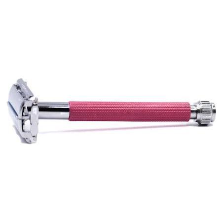 Parker 29L Pink Women's Long Handle Butterfly Open Safety Razor