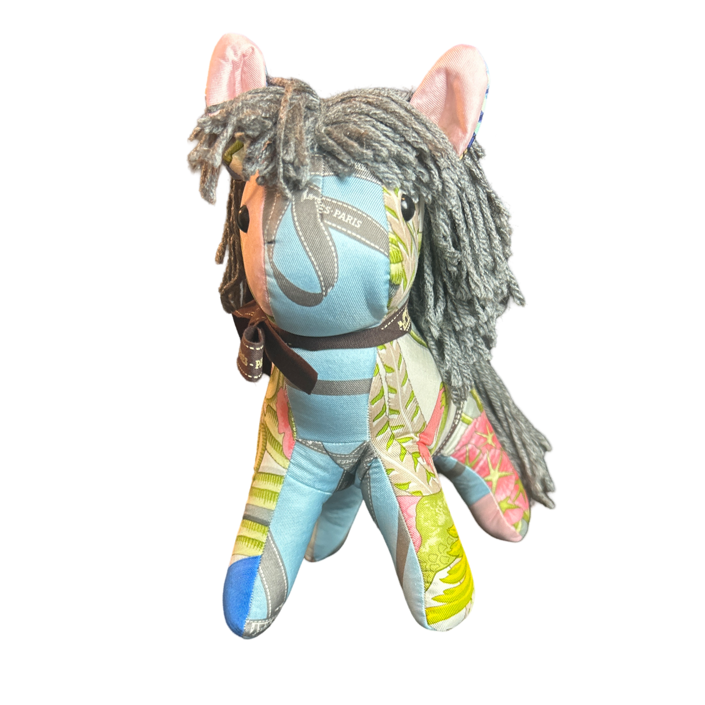 Vintage Silk Scarf Patchwork Pony