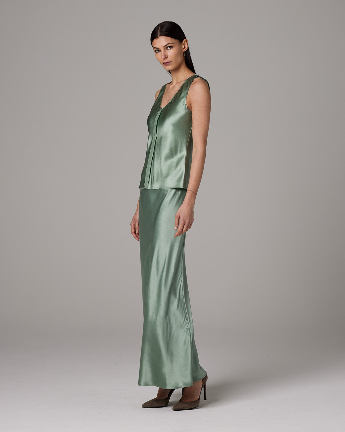 Silk Raw Edge Tank - Core