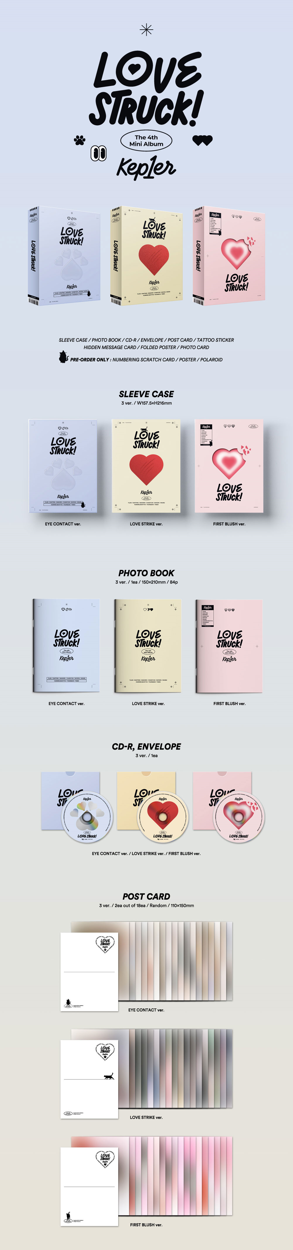 Kep1er 4th Mini Album - Lovestruck!