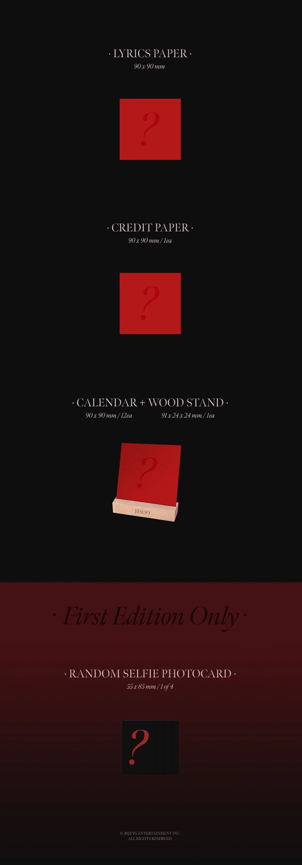 BLACKPINK Jisoo 1st Single Album