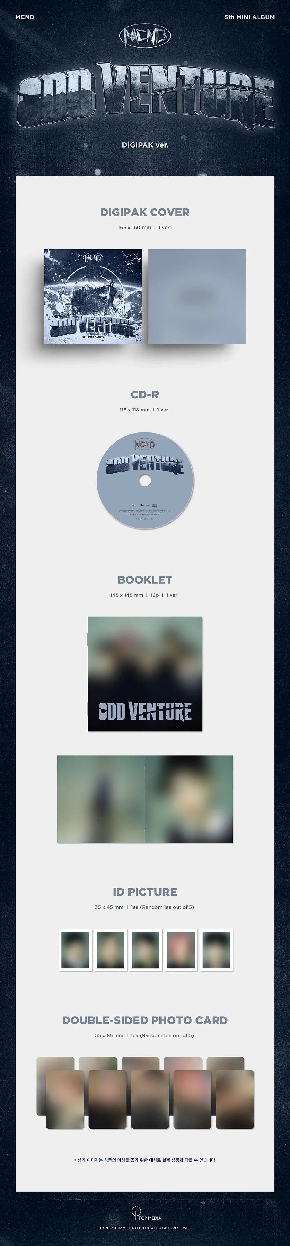 Mcnd 5th Mini Album - Odd Venture - Osadia Concept Store