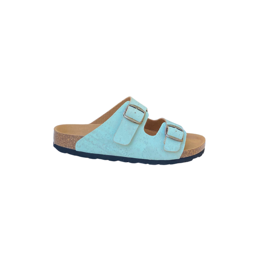 Women's Cork Sandal (Turquoise)