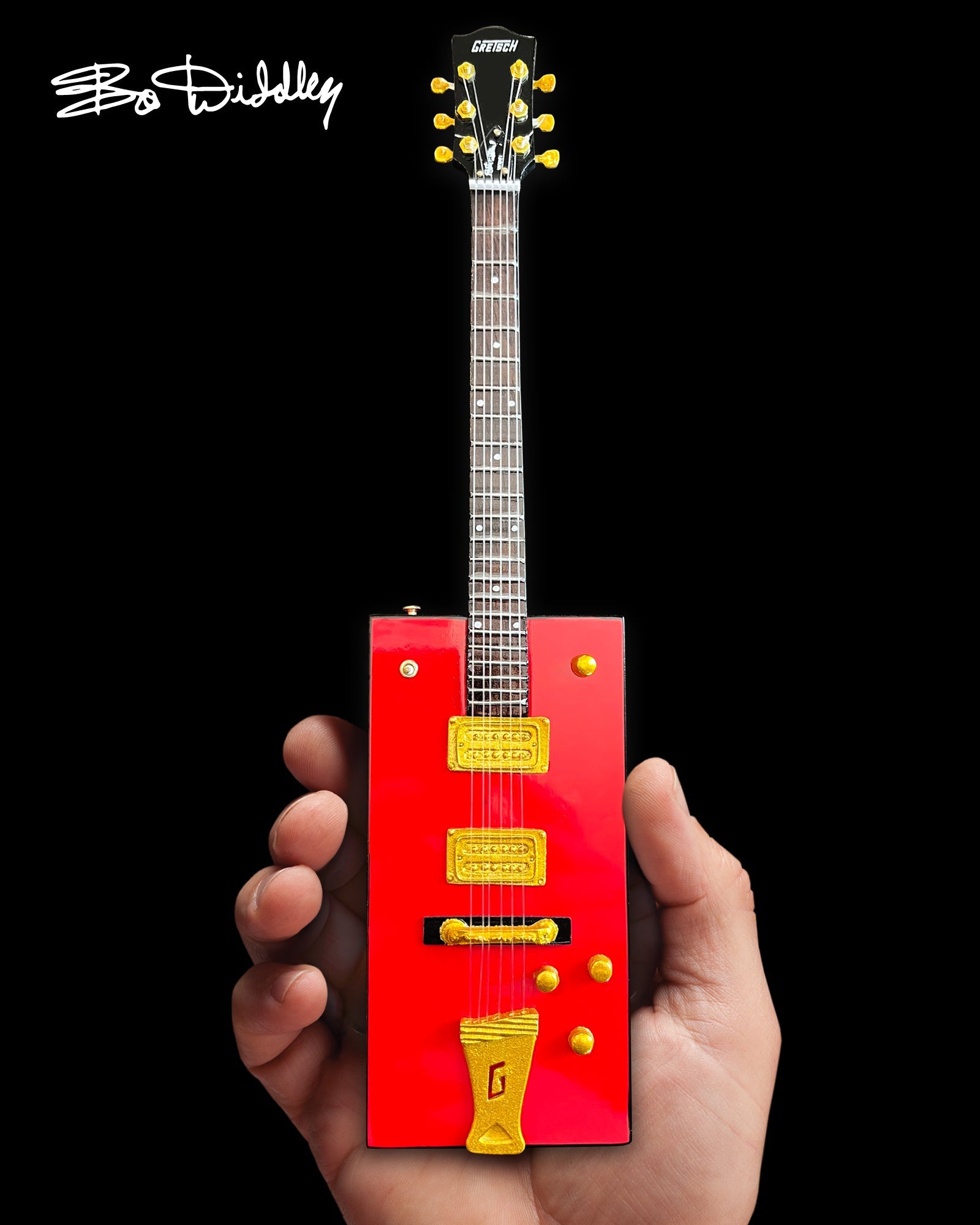 Bo Diddley Signature Firebird Red Gretsch G6138 Box Mini Guitar Model - Osadia Concept Store