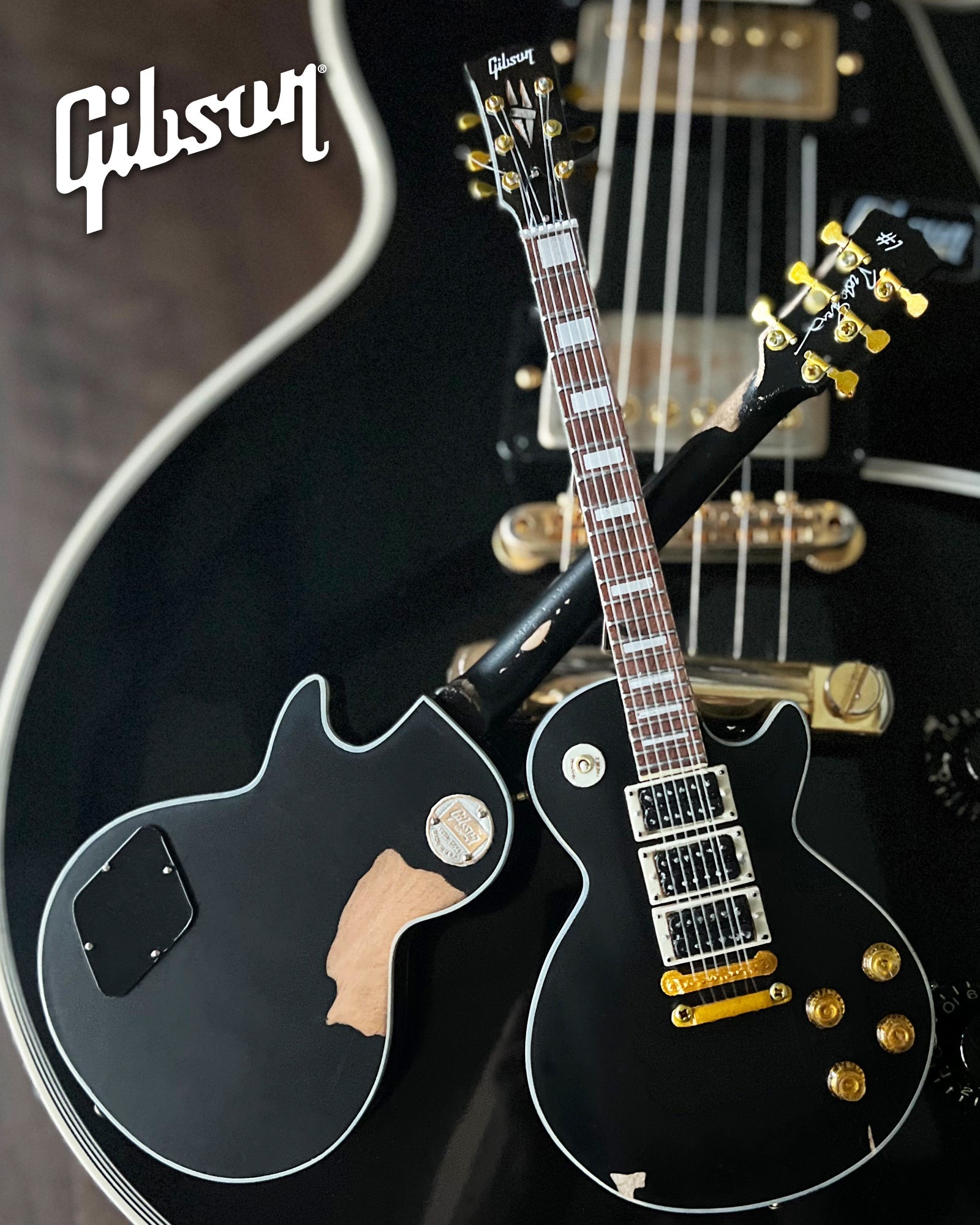 Peter Frampton "Phenix" Gibson Les Paul Custom Mini Guitar Model - Osadia Concept Store