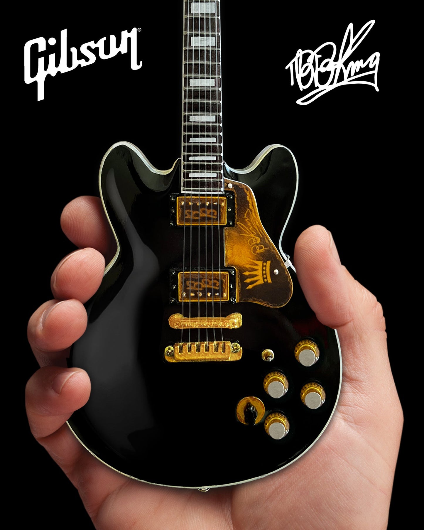 BB KING Gibson ES-345 80th Birthday Lucille Miniature Guitar Model - Osadia Concept Store