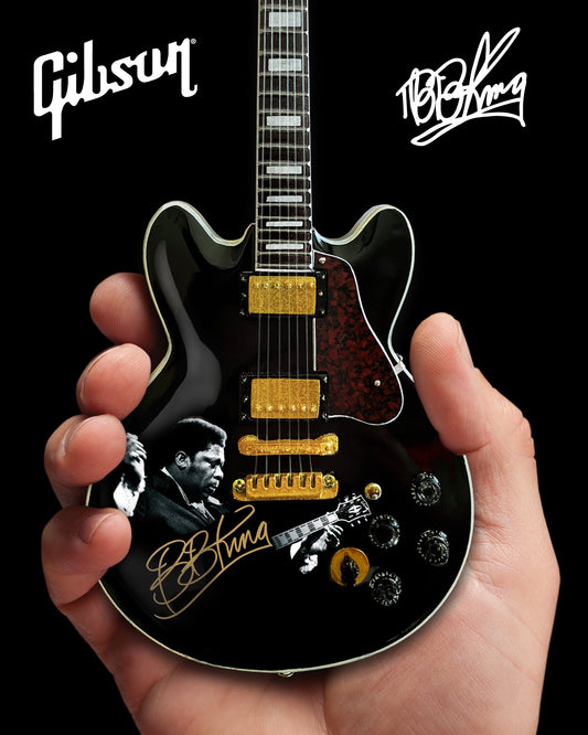 BB KING TRIBUTE Gibson ES-355 Lucille Ebony Miniature Guitar Model - Osadia Concept Store