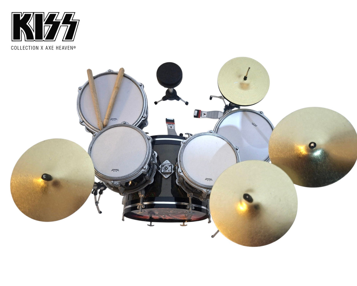 KISS® DESTROYER ALBUM Tribute Mini Drum Set Replica Collectible - 1:4 Scale Model
