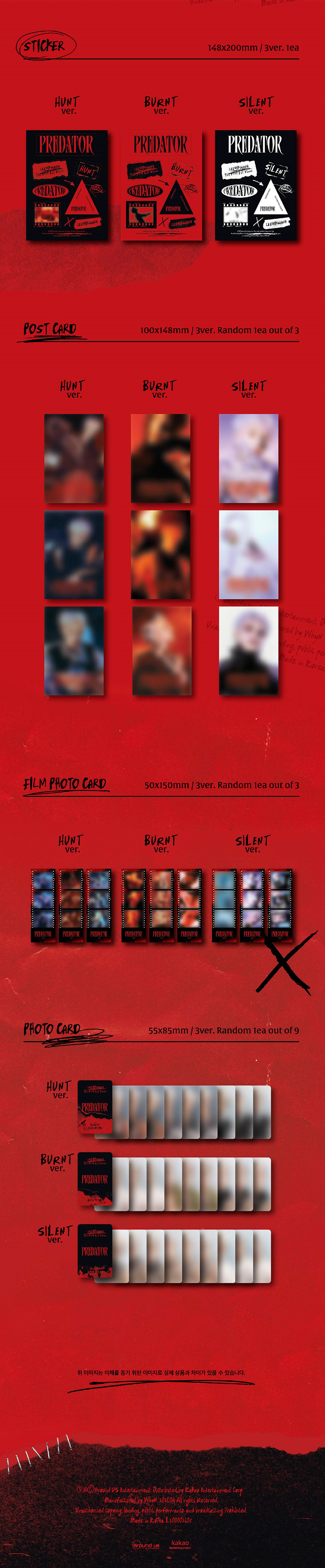 Lee Gikwang 1st Full Album - Predator - Osadia Concept Store