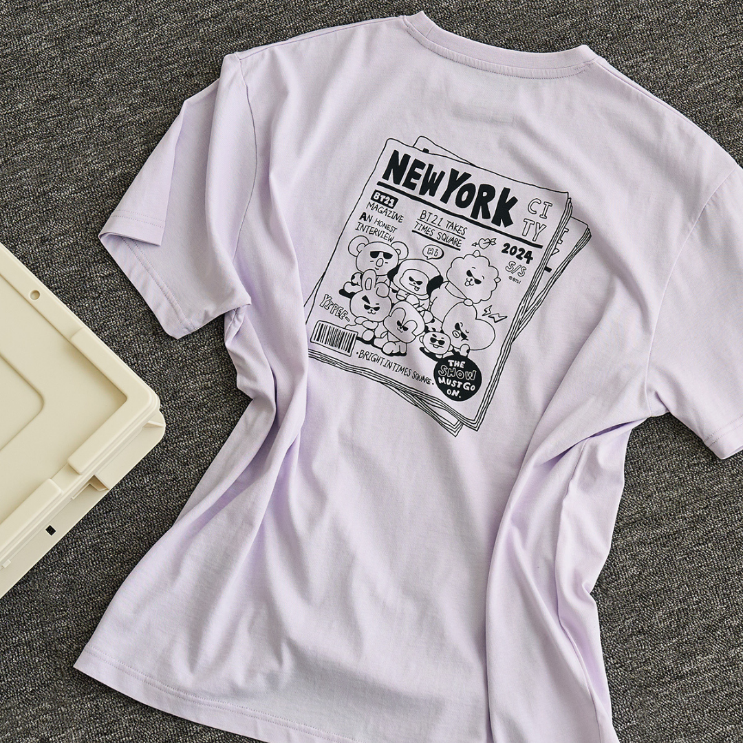 BT21 - Basic Short Sleeve Tshirt City Edition Purple