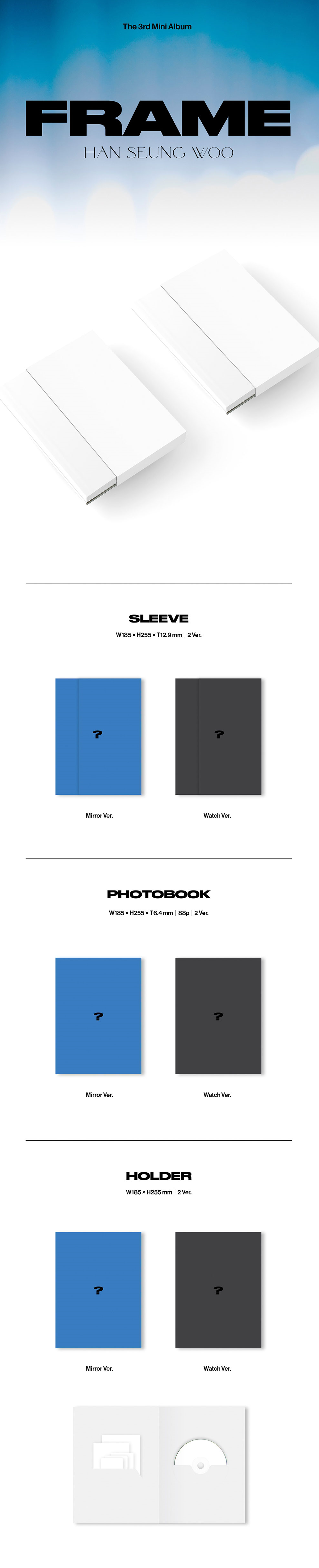 Han Seungwoo 3rd Mini Album - Frame
