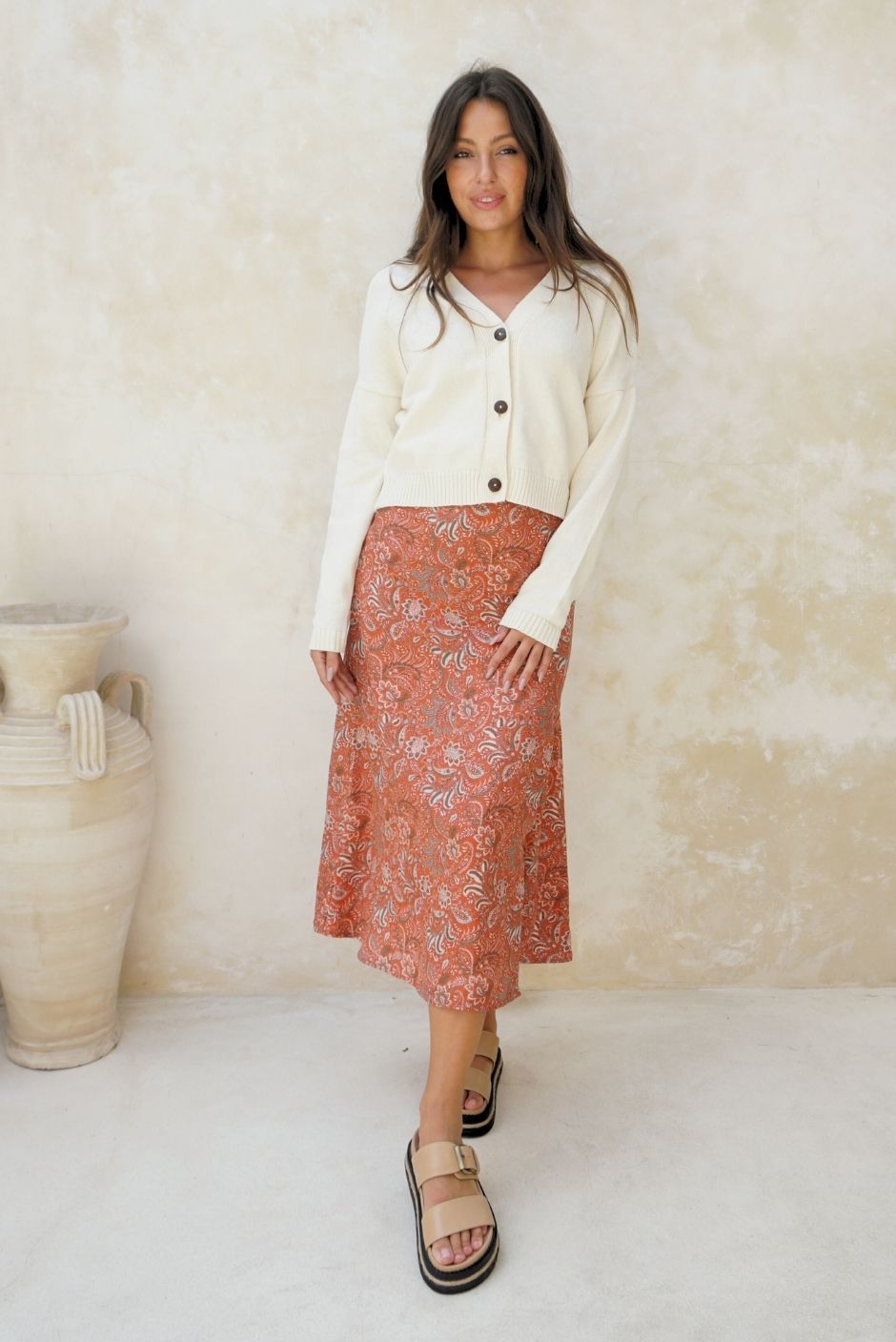 Diana Cardigan in Oat Milk - Osadia Concept Store