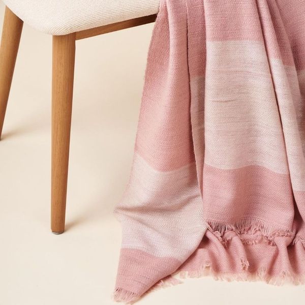 Rosa Plush Maroon Plush Merino Queen Bedspread / Large Throw