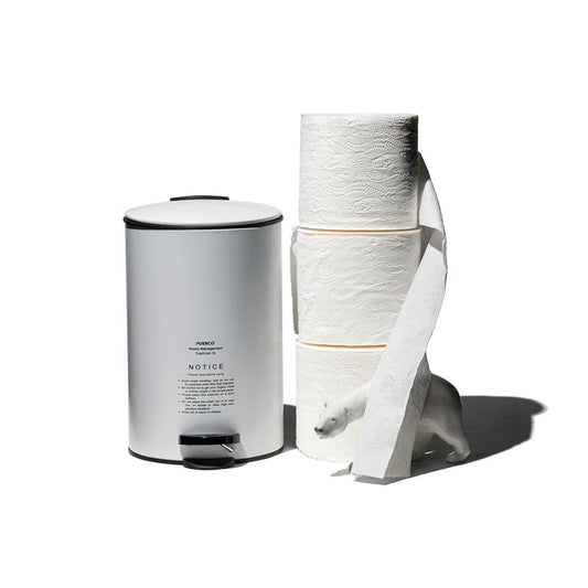 TRASH CAN - WHITE