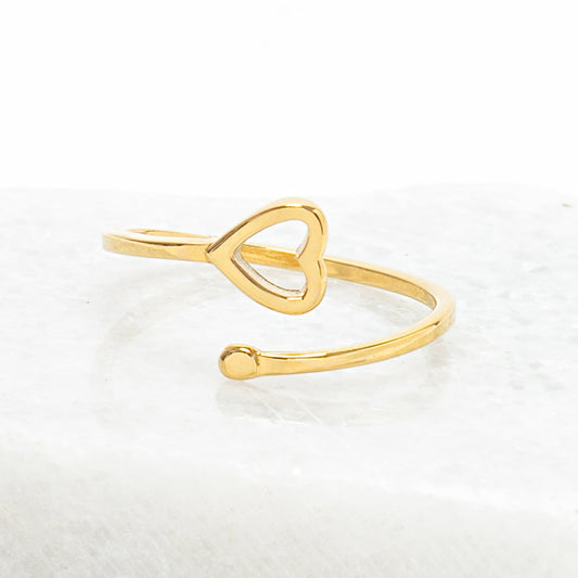 Ada Gold Heart Ring