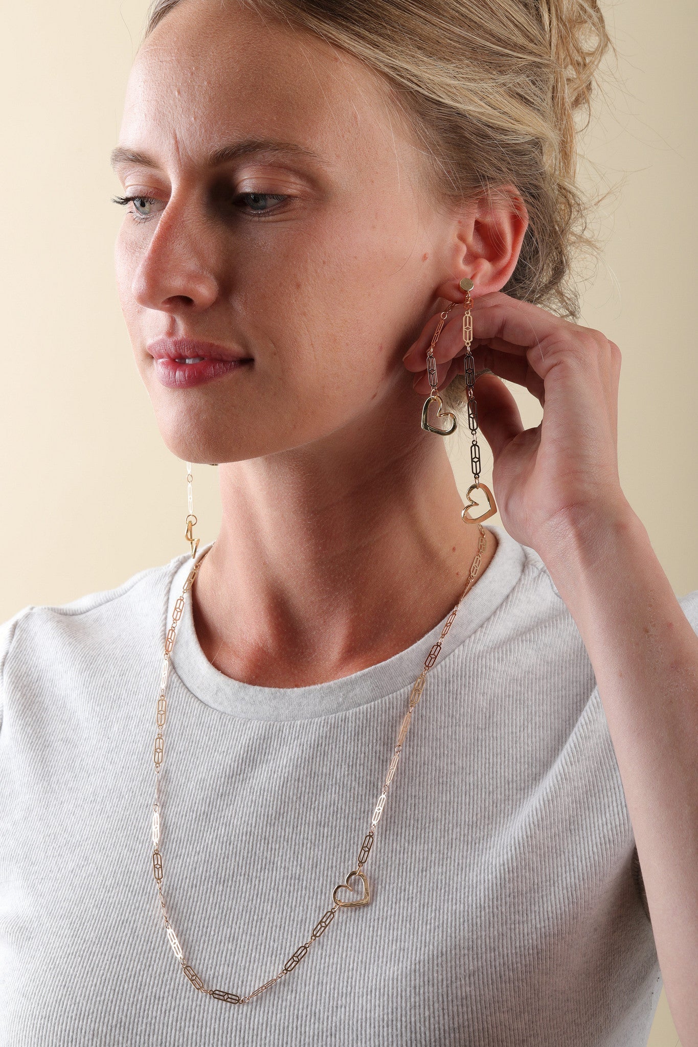 Con Amor Gold Baroque Chain Necklace | Magnetic Clasp | 24"