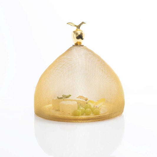 Gold Mesh Domes Set of 2 (1 Each Lg & Sm)