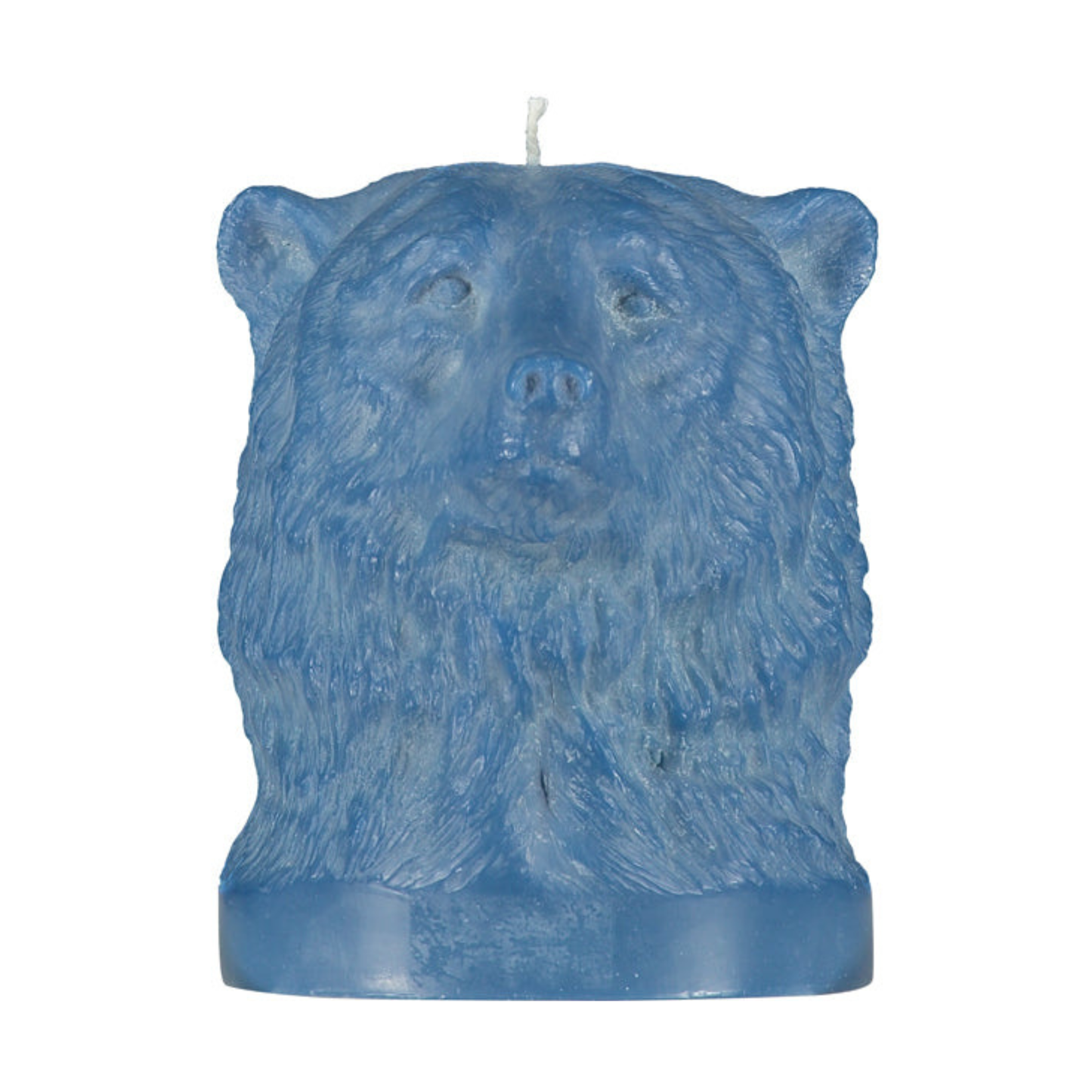 Saxe Blue Bear Head Candle