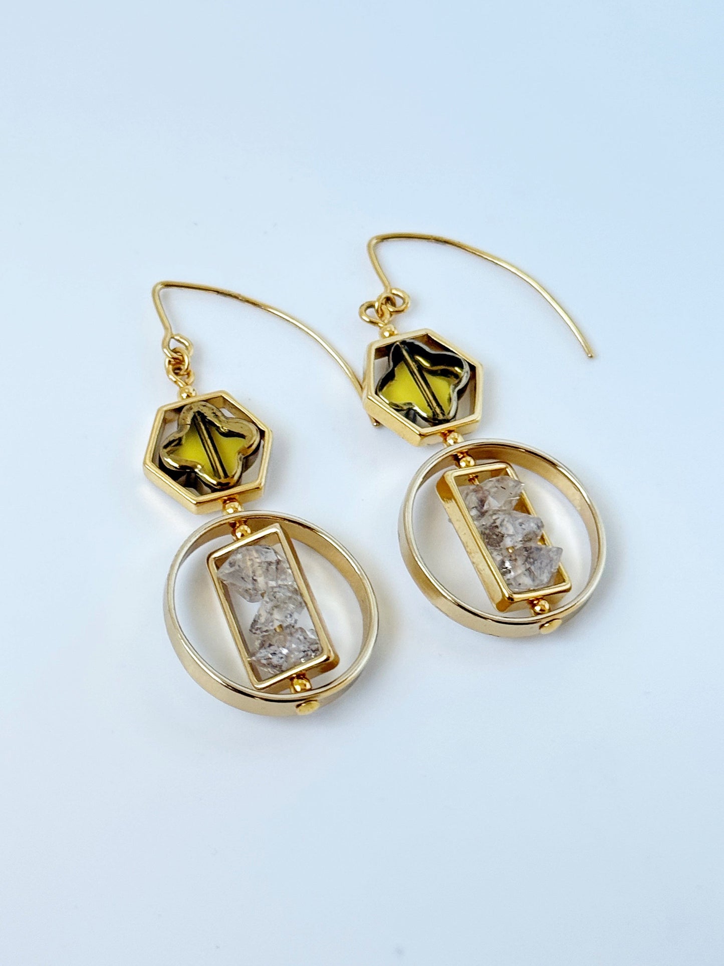 Art x Herkimer Crystals Earrings