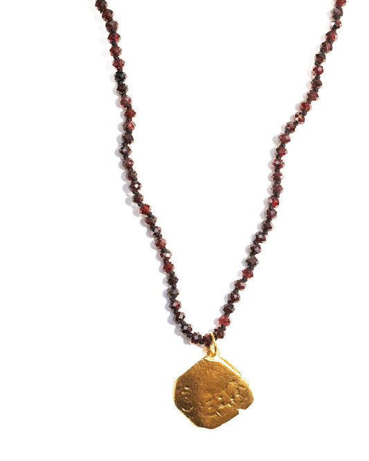 Another Era 18K Gold Vermeil & Garnet Necklace