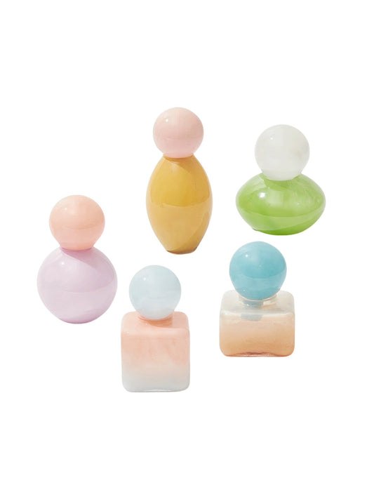 Handblown Bonbon Decorative Jar, Dopamine Decor, Whimsical Diffuser Bottles