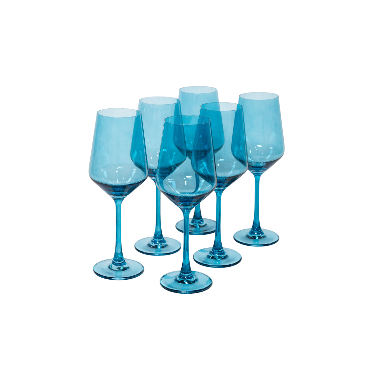 Blue Lagoon - Colored Wine Glass
