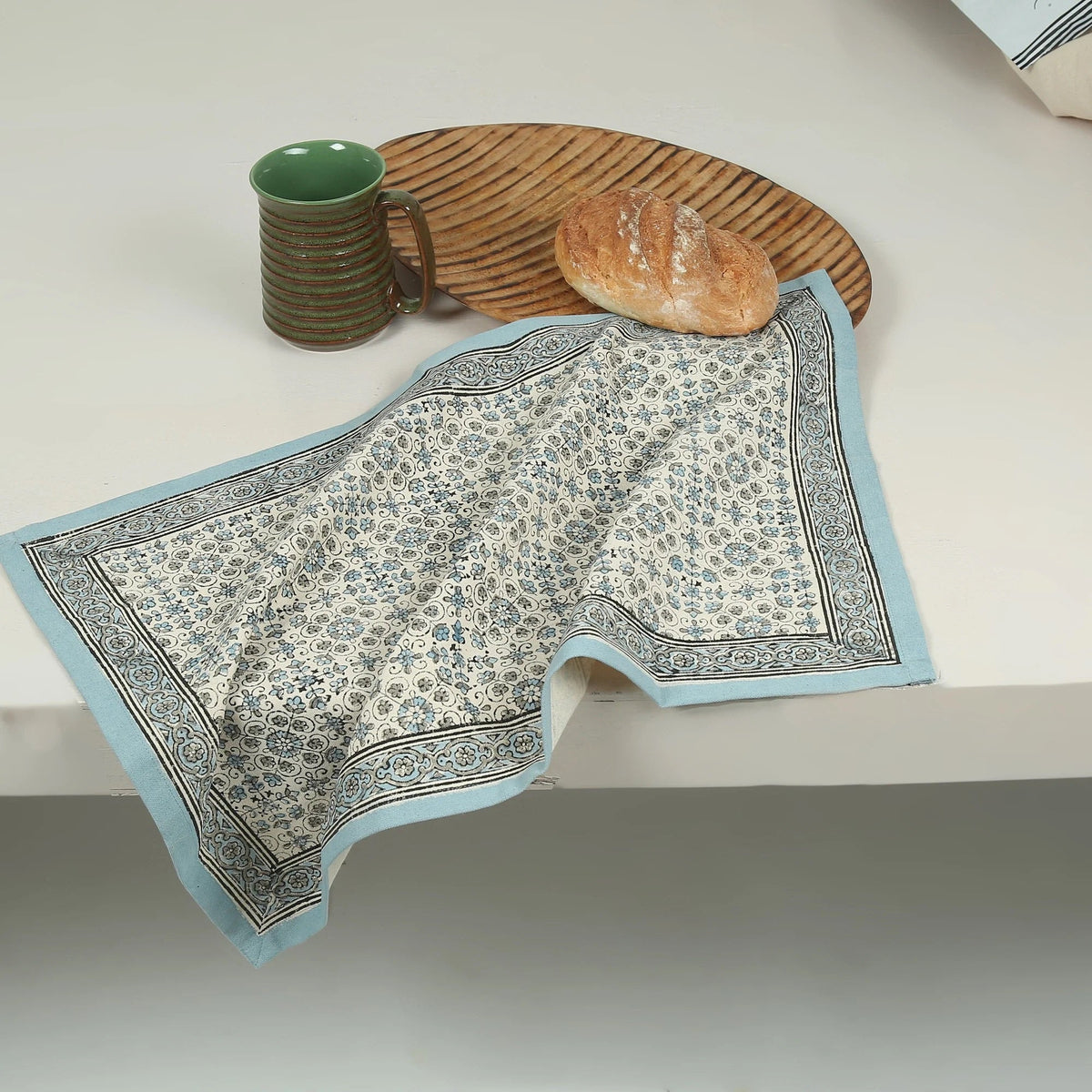 Cotton Kitchen Towel | Hand Block Printed | Lily