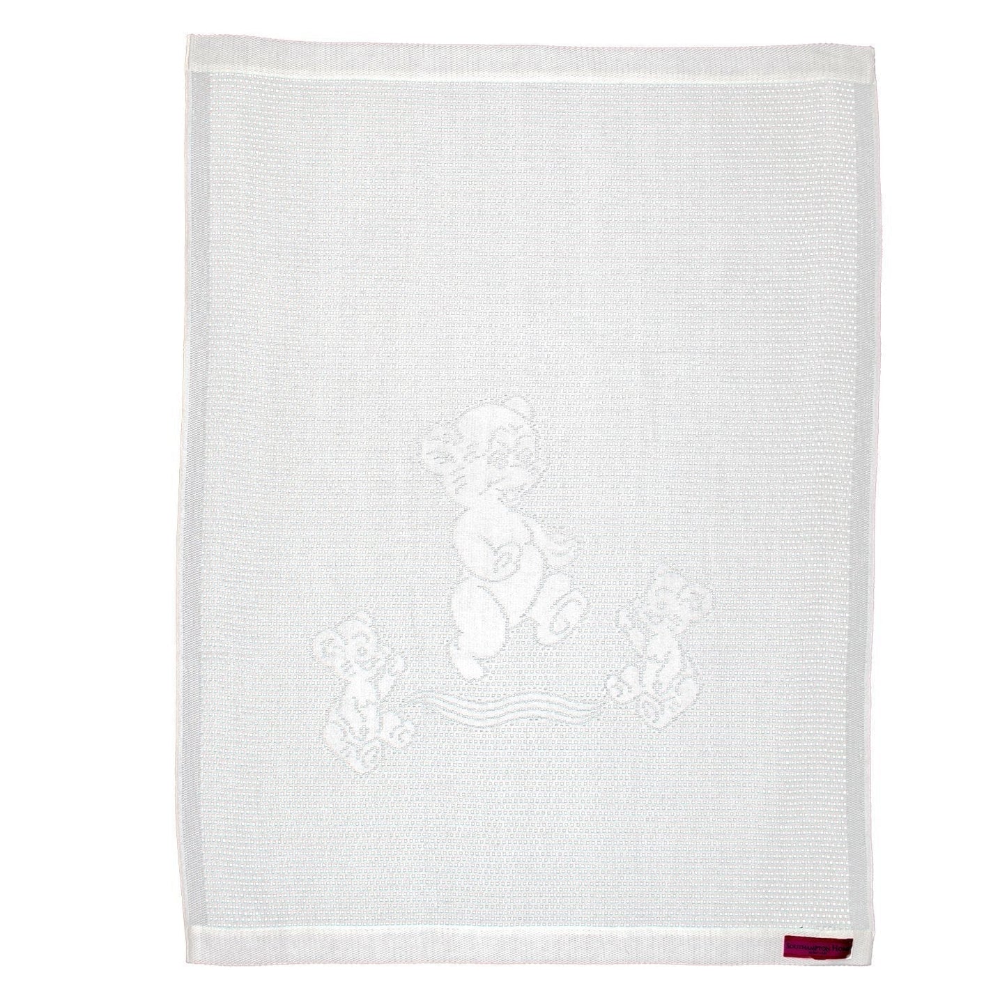 Southampton Home Lace Weave Teddy Bear Baby Blanket ~ White ~
