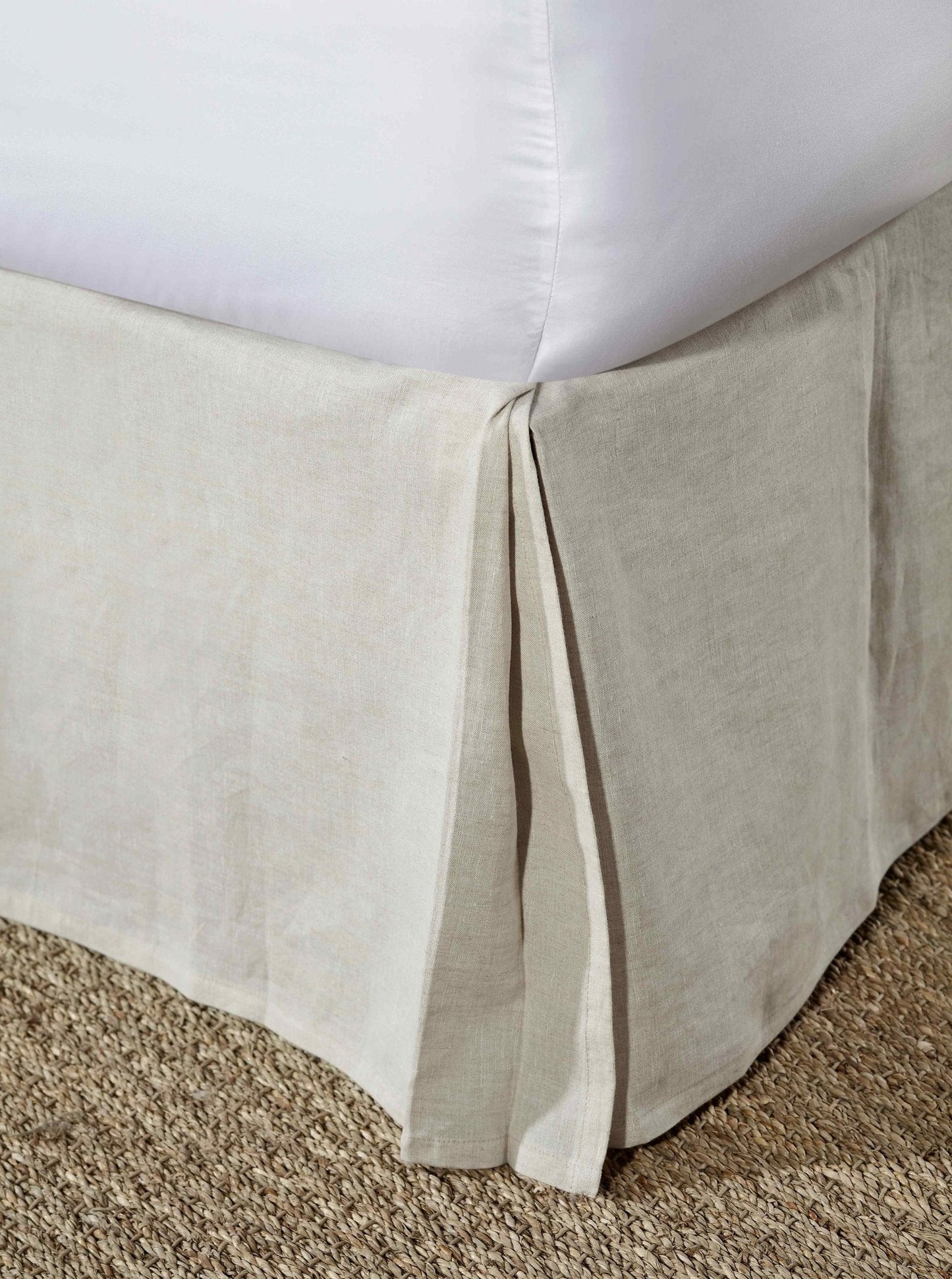 Zurich European Linen Box Pleat Bed Skirt