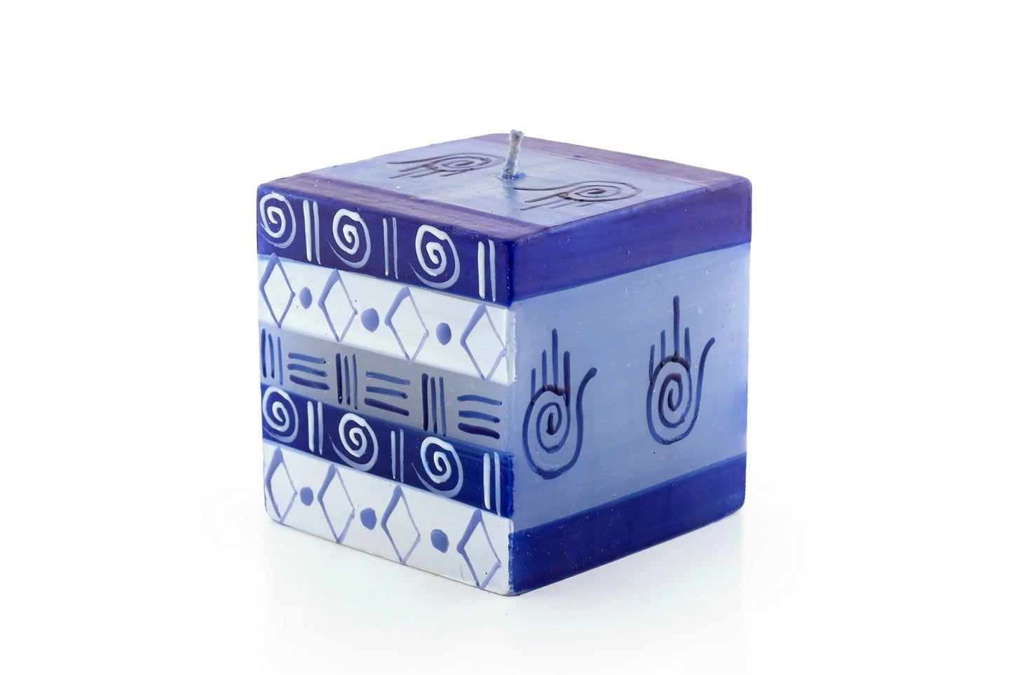 Hamsa Painted Candles