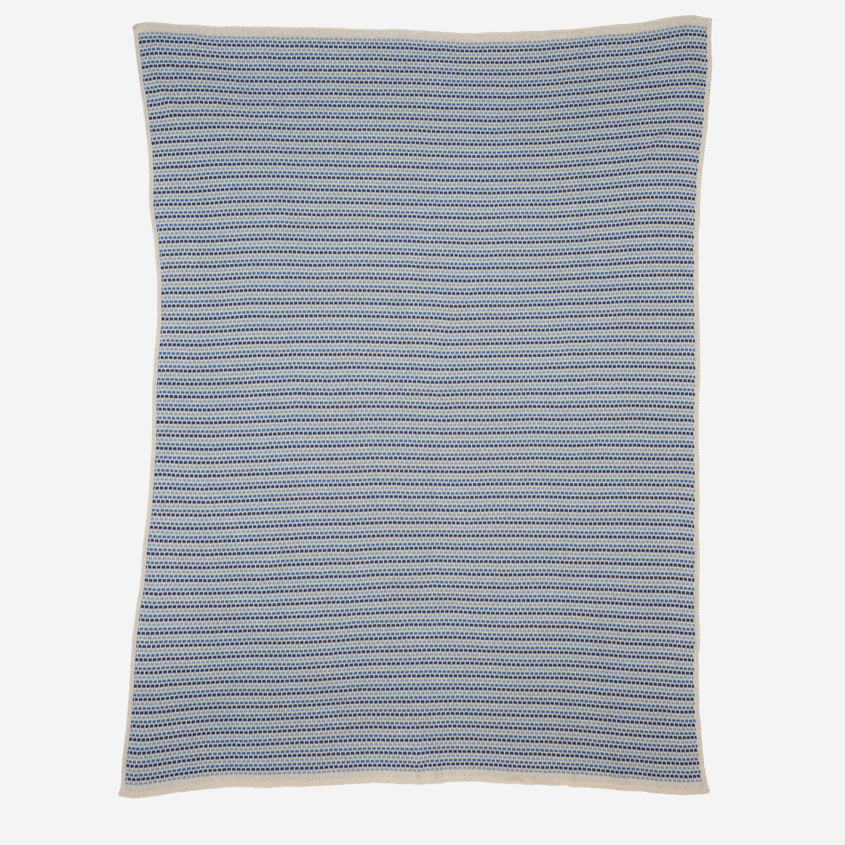 Block Lines - Cotton Sustainable Knit Geometric Throw Blanket